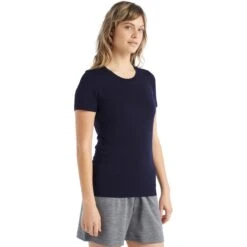 Icebreaker Tech Lite II T-Shirt Women - Midnight Navy