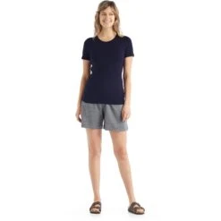Icebreaker Tech Lite II T-Shirt Women - Midnight Navy -Icebreaker icebreaker womens tech lite ii t shirt midnight navy 6 1271176