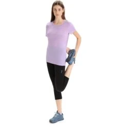 Icebreaker Tech Lite II T-Shirt Women - Purple Gaze -Icebreaker icebreaker womens tech lite ii t shirt purple gaze 5 1382272