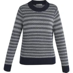 Icebreaker Waypoint Crewe Sweater Women - Midnight Navy/Snow/Stripe 11 Icebreaker Waypoint Crewe Sweater Women - Midnight Navy/Snow/Stripe -Icebreaker icebreaker womens waypoint crewe sweater midnight navy snow stripe 1 1489440