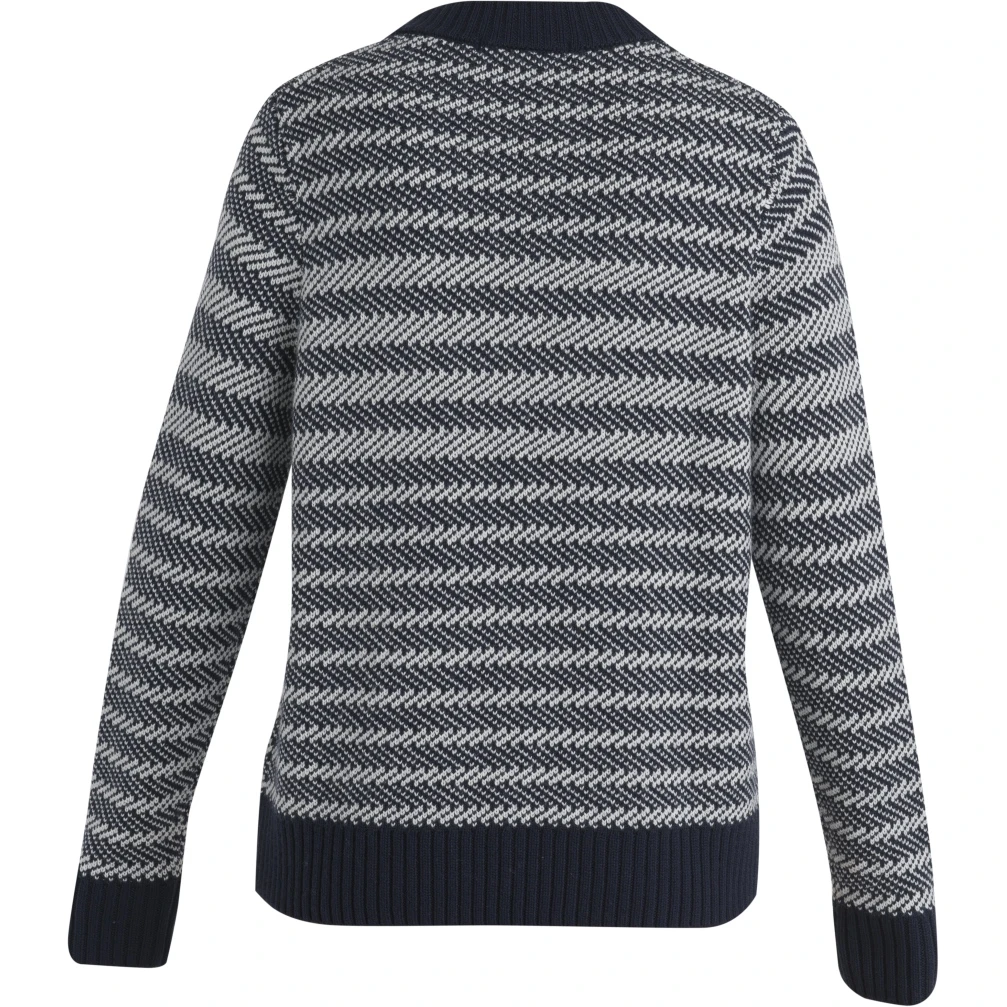 Icebreaker Waypoint Crewe Sweater Women - Midnight Navy/Snow/Stripe 6 Icebreaker Waypoint Crewe Sweater Women - Midnight Navy/Snow/Stripe - Image 4
