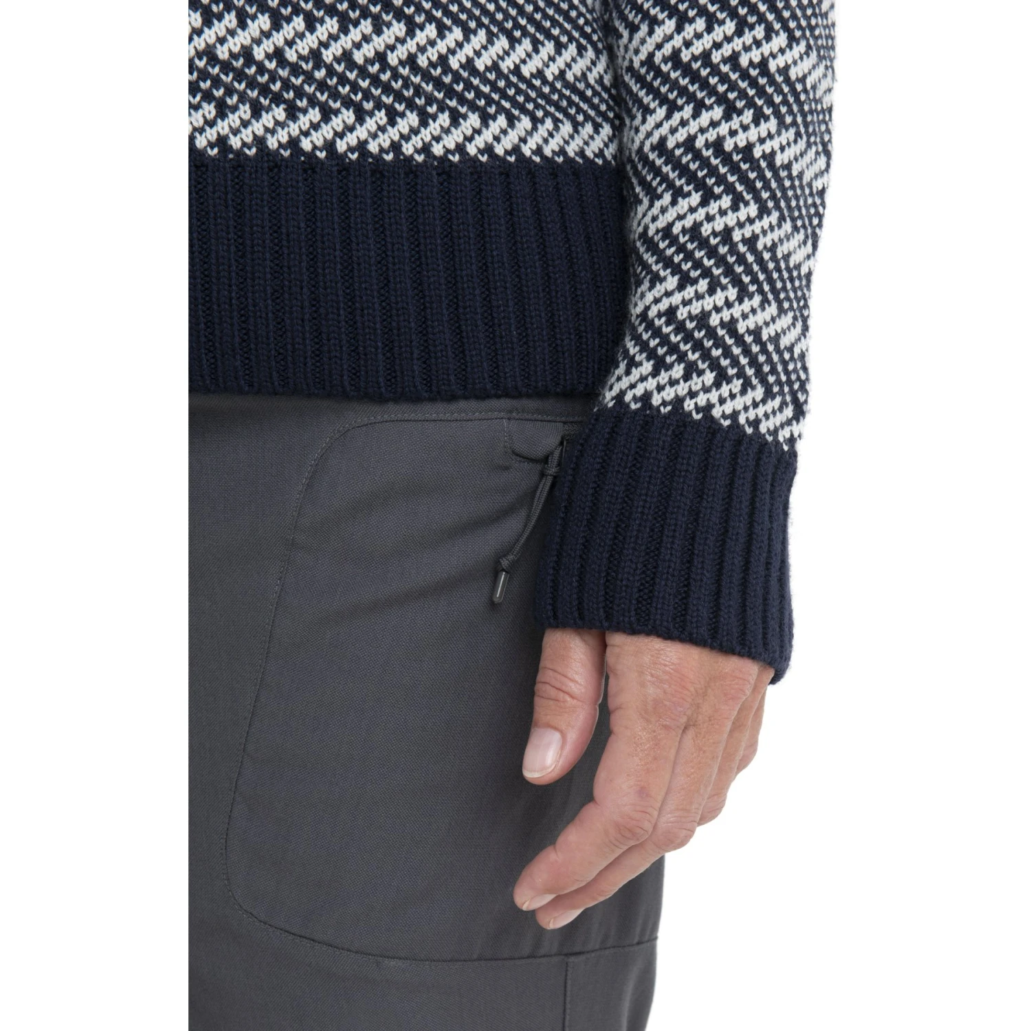 Icebreaker Waypoint Crewe Sweater Women - Midnight Navy/Snow/Stripe 9 Icebreaker Waypoint Crewe Sweater Women - Midnight Navy/Snow/Stripe - Image 7