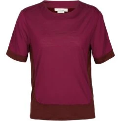 Icebreaker ZoneKnit™ Boxy Short Sleeve Tee Women - Cherry/Espresso 10 Icebreaker ZoneKnit™ Boxy Short Sleeve Tee Women - Cherry/Espresso -Icebreaker icebreaker womens zoneknit boxy short sleeve tee cherry espresso 1 1271489