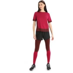 Icebreaker ZoneKnit™ Boxy Short Sleeve Tee Women - Cherry/Espresso 13 Icebreaker ZoneKnit™ Boxy Short Sleeve Tee Women - Cherry/Espresso -Icebreaker icebreaker womens zoneknit boxy short sleeve tee cherry espresso 6 1271494