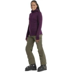 Icebreaker ZoneKnit™ Explore Long Sleeve Zip Hoodie Women - Nightshade -Icebreaker icebreaker womens zoneknit explore long sleeve zip hoodie nightshade 3 1535669
