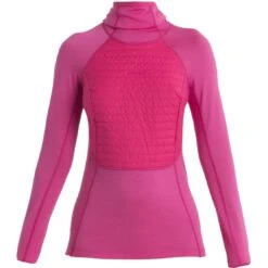 Icebreaker ZoneKnit™ Insulated Long Sleeve Hoodie Women - Tempo -Icebreaker icebreaker womens zoneknit insulated long sleeve hoodie tempo 1 1489446