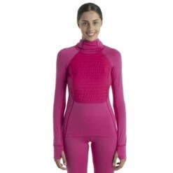 Icebreaker ZoneKnit™ Insulated Long Sleeve Hoodie Women - Tempo