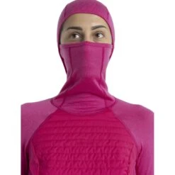 Icebreaker ZoneKnit™ Insulated Long Sleeve Hoodie Women - Tempo -Icebreaker icebreaker womens zoneknit insulated long sleeve hoodie tempo 6 1536298