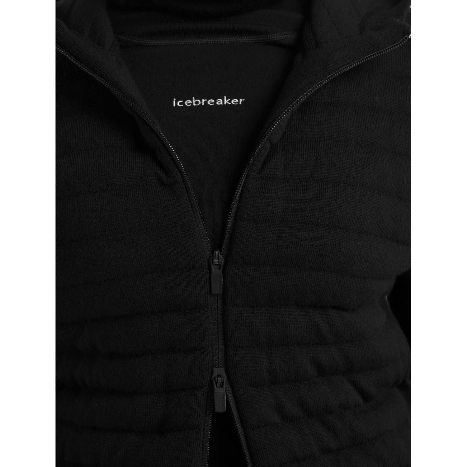 Icebreaker ZoneKnit™ Insulated Zip Hoodie Women - Black 10 Icebreaker ZoneKnit™ Insulated Zip Hoodie Women - Black - Image 8