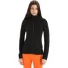 Icebreaker ZoneKnitâ„¢ Long Sleeve Zip Hoodie Women - Black 2 Icebreaker ZoneKnitâ„¢ Long Sleeve Zip Hoodie Women - Black -Icebreaker icebreaker womens zoneknit long sleeve zip hoodie black 1 1271271