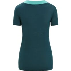 Icebreaker ZoneKnit™ Short Sleeve Tee Women - Fresh Hthr/Green Glory -Icebreaker icebreaker womens zoneknit short sleeve tee fresh hthr green glory 2 1385132