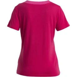 Icebreaker ZoneKnit™ Short Sleeve Tee Women - Tempo/Electron Pink -Icebreaker icebreaker womens zoneknit short sleeve tee tempo electron pink 2 1489455