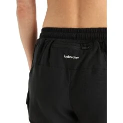 Icebreaker ZoneKnit™ Shorts Women - Black -Icebreaker icebreaker womens zoneknit shorts black 6 1271428