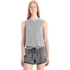 Icebreaker ZoneKnit™ Tank Women - Metro Hthr